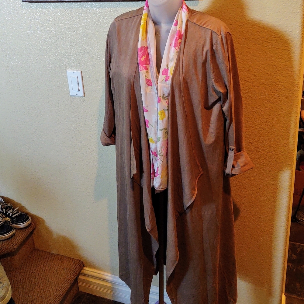 Philosophy Duster Cardigan Tortilla Color Sz Sm